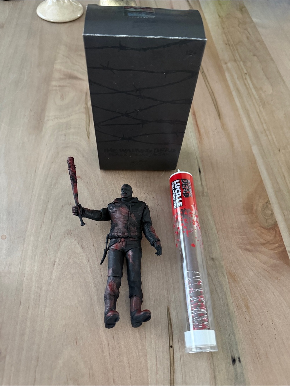 The Walking Dead Black & Red Action Figure with Bat Accessory